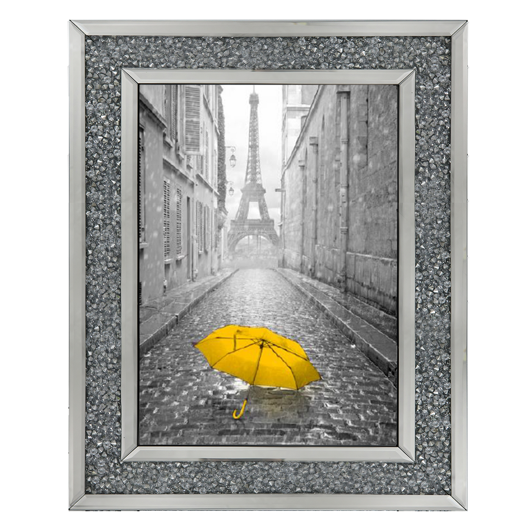 CY173 Lone yellow Umbrella Paris