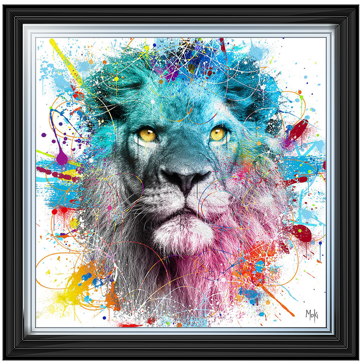 Pop Art Yellow eyed Lion ||  (Moki)