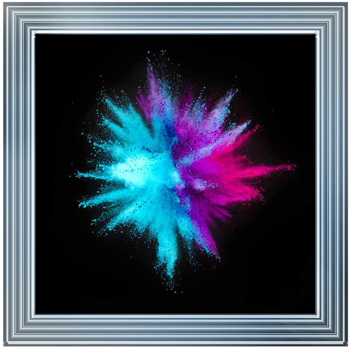 MS381 Blue & Pink Burst