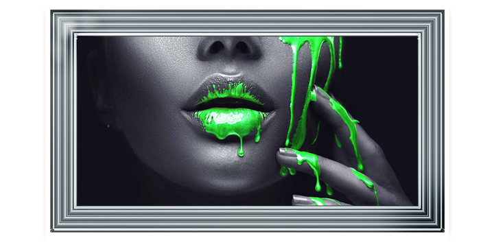 Neon Green Lips