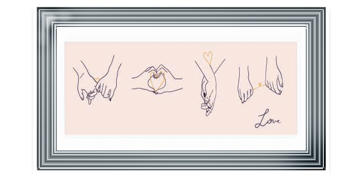Pink Holding Hands