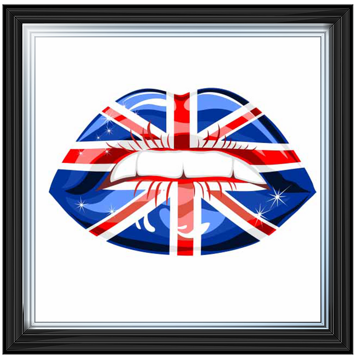 Union Jack lips ||
