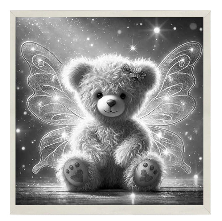 MS888-B&W Angel Bear Black & White