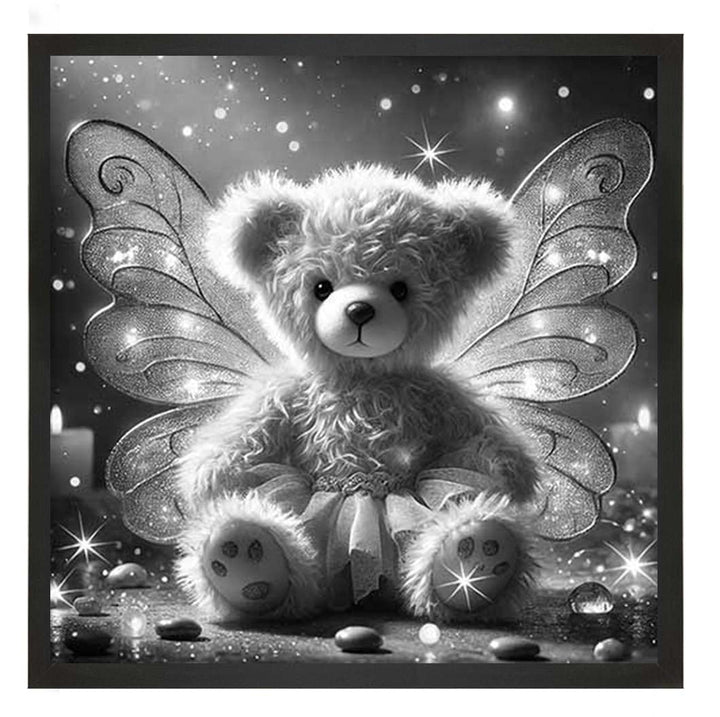 MS889-B&W Angel Bear Black & White ||