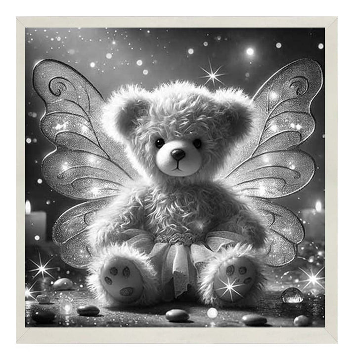 MS889-B&W Angel Bear Black & White ||