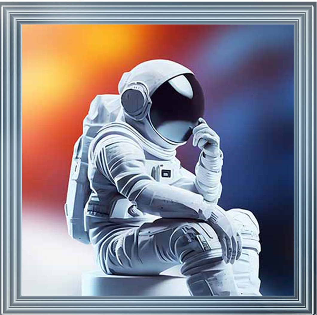 MS925-C Astronaut Black Background