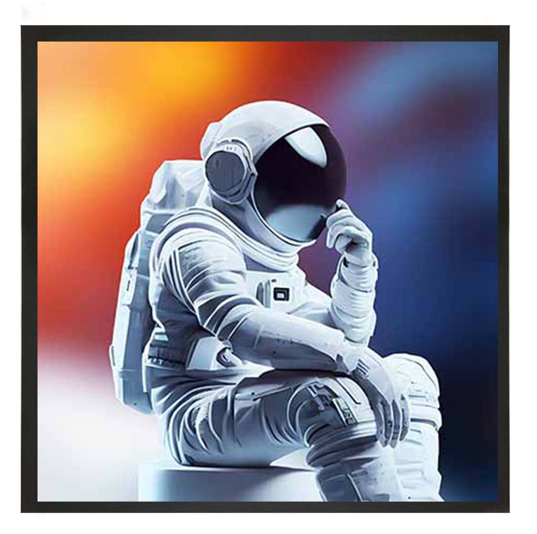 MS925-C Astronaut Black Background