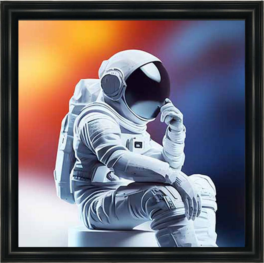 MS925-C Astronaut Black Background