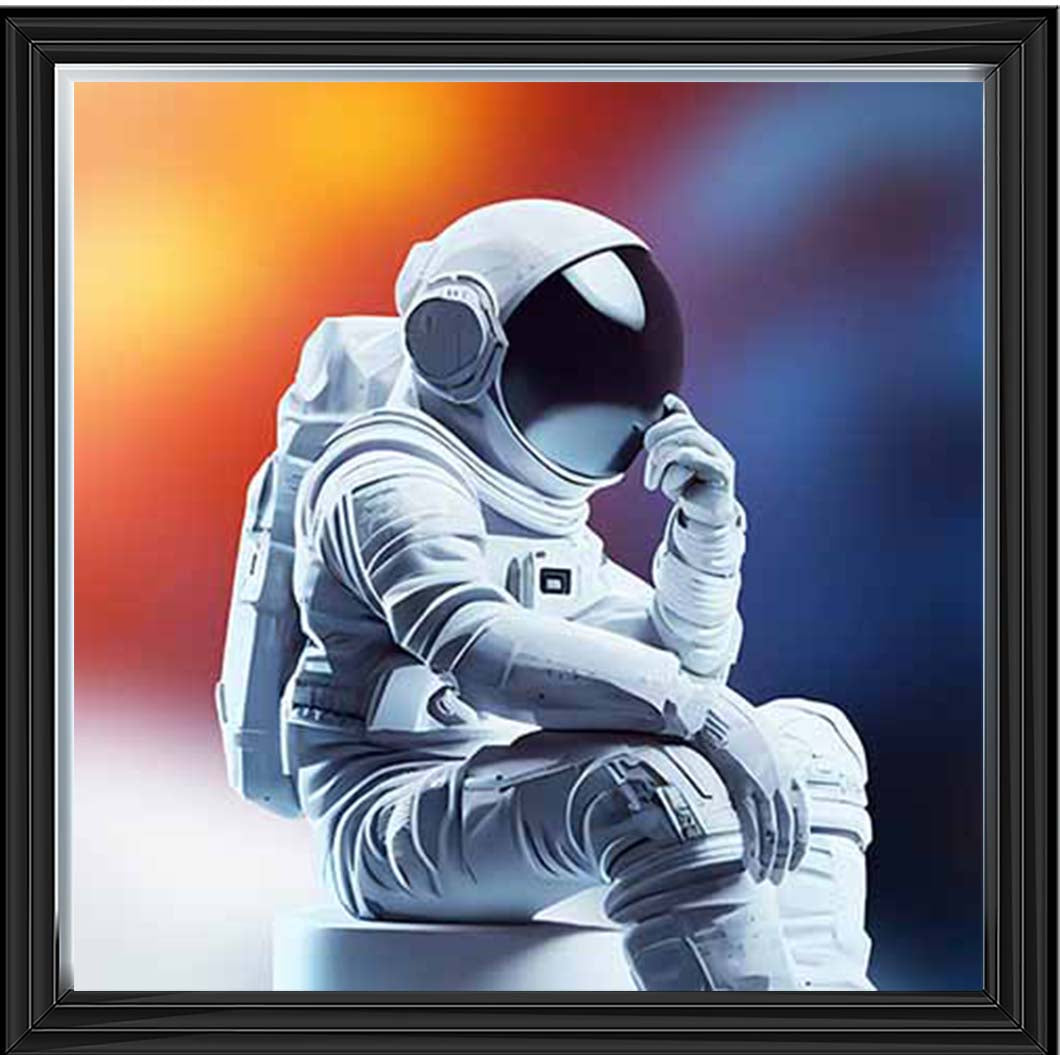 MS925-C Astronaut Black Background
