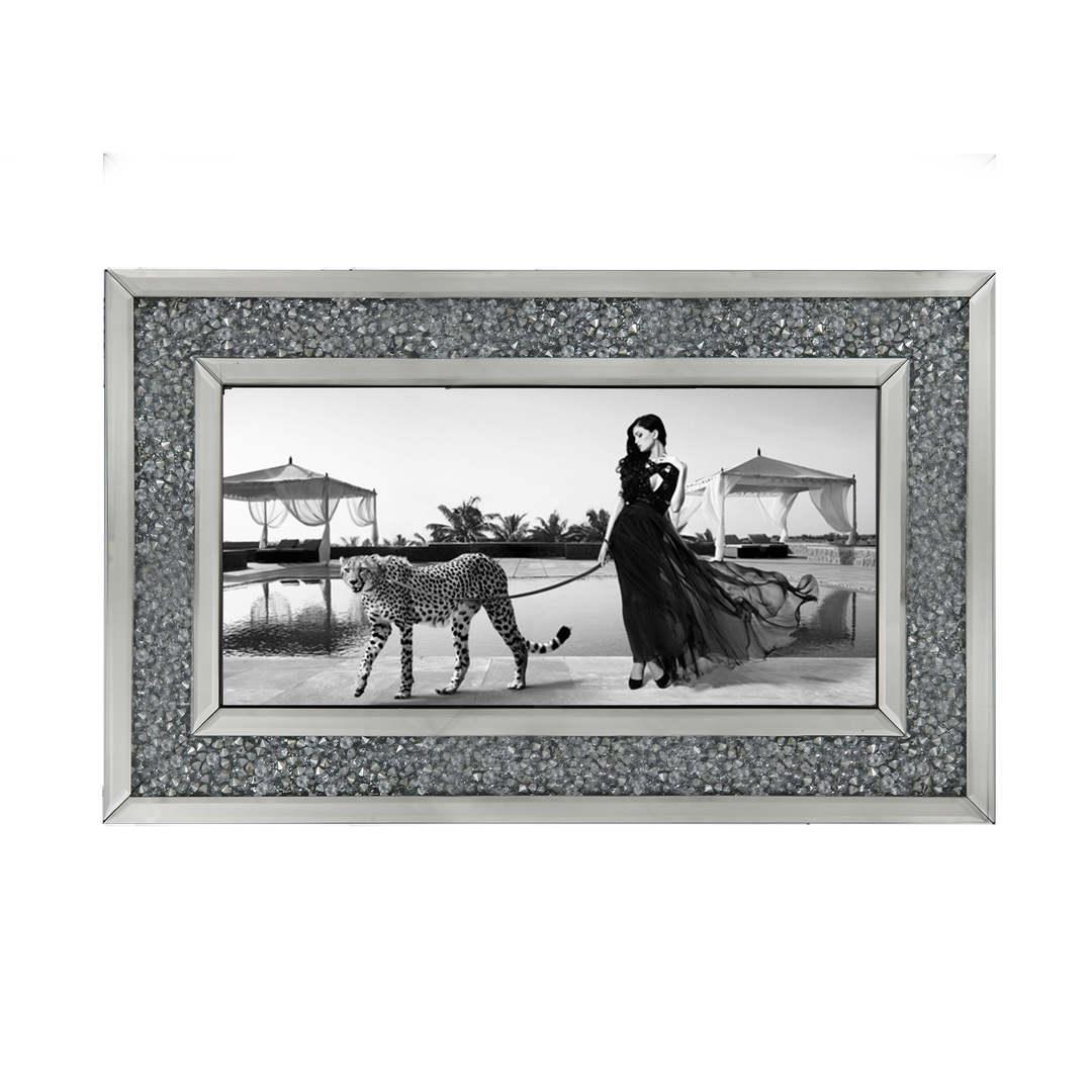 Woman with Cheetah