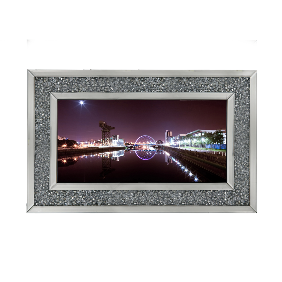 CY026 Lit Up cityscape of Glasgow