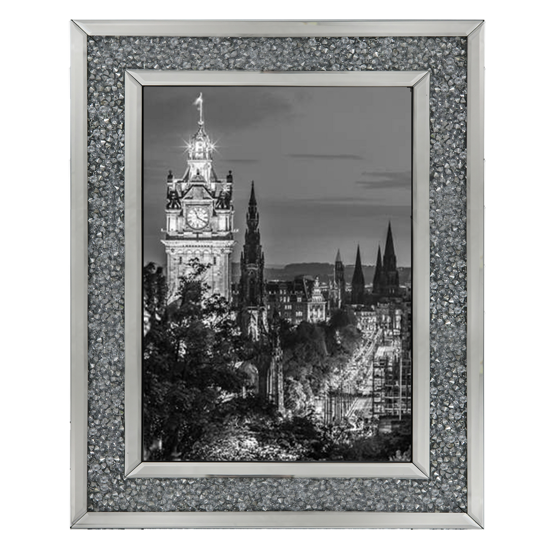 Princess Street and the Balmoral Hotel and night, Edinbrugh, Scotland, Assaf Frank