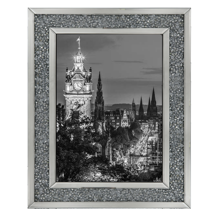 Princess Street and the Balmoral Hotel and night, Edinbrugh, Scotland, Assaf Frank