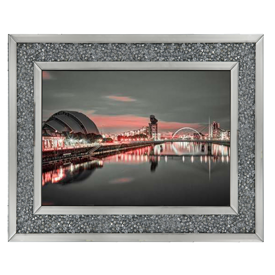 Red cityscape of Glasgow II, Assaf Frank