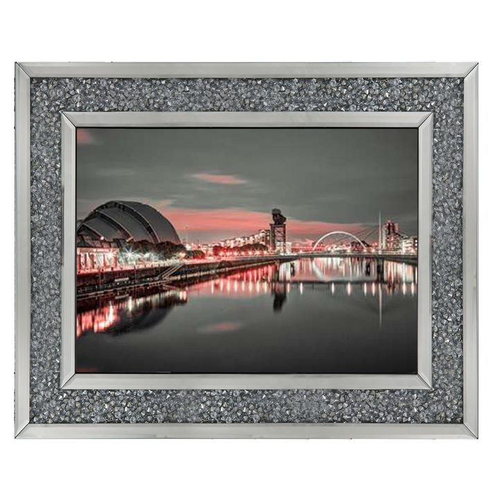 Red cityscape of Glasgow II, Assaf Frank