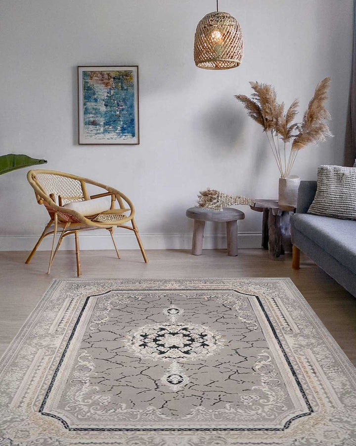 Ruby Marble Medallion Rug