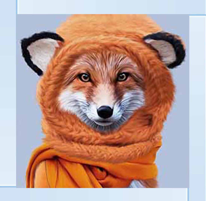 AN739 Fox with Winter Scarf