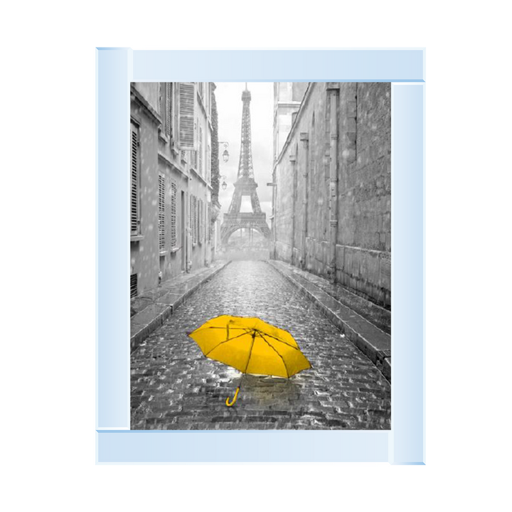 CY173 Lone yellow Umbrella Paris