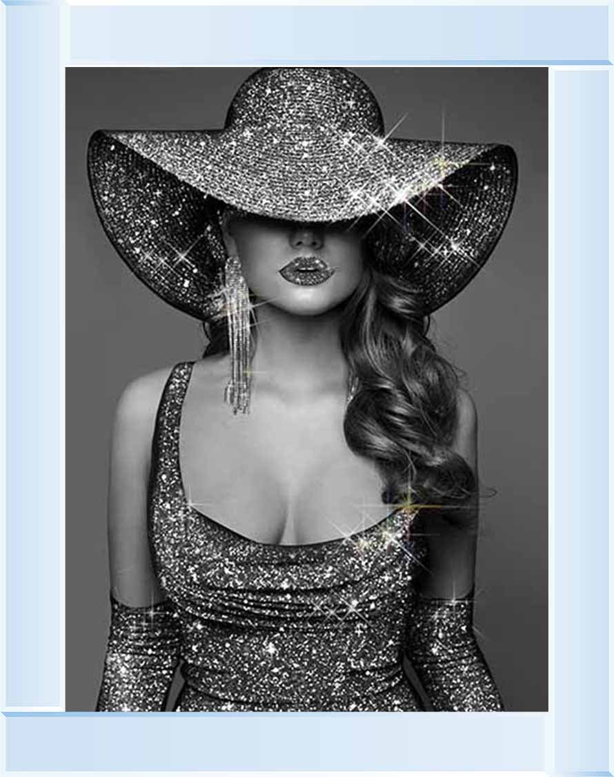 FG935 BLACK & WHITE GLAMOUR LADY |||