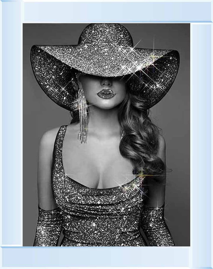 FG935 BLACK & WHITE GLAMOUR LADY |||