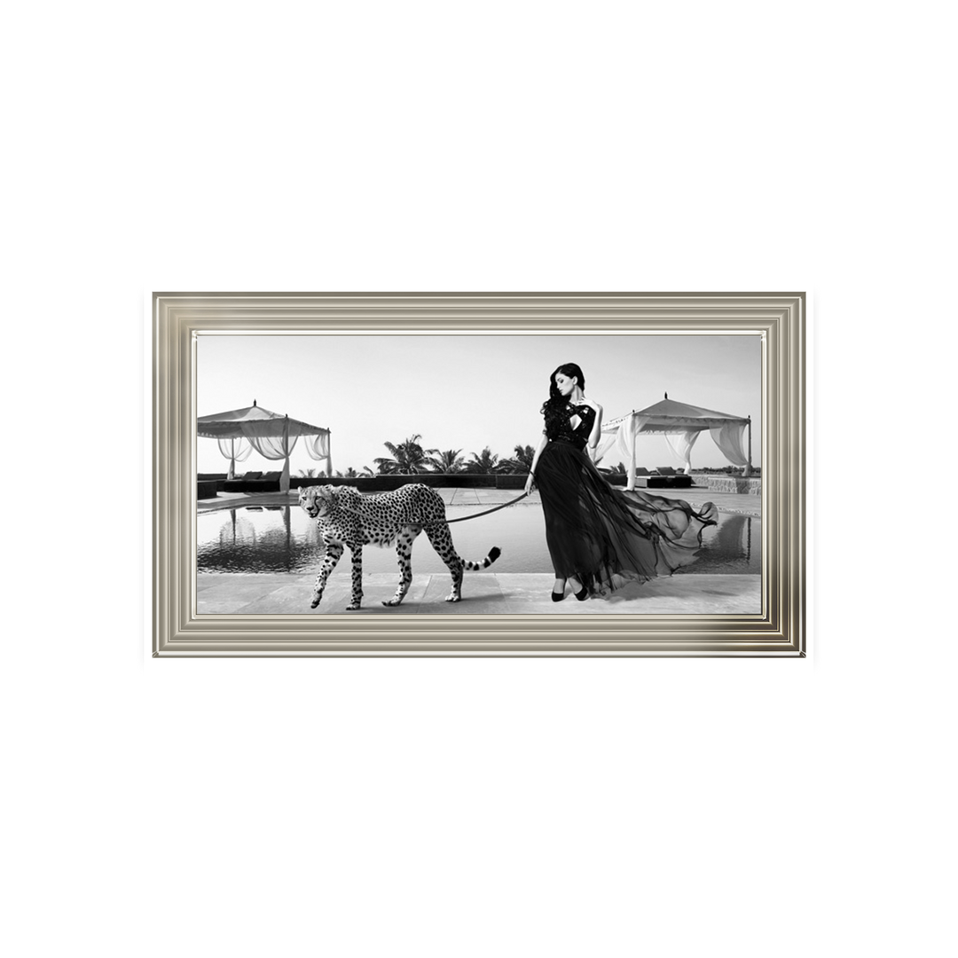 Woman with Cheetah