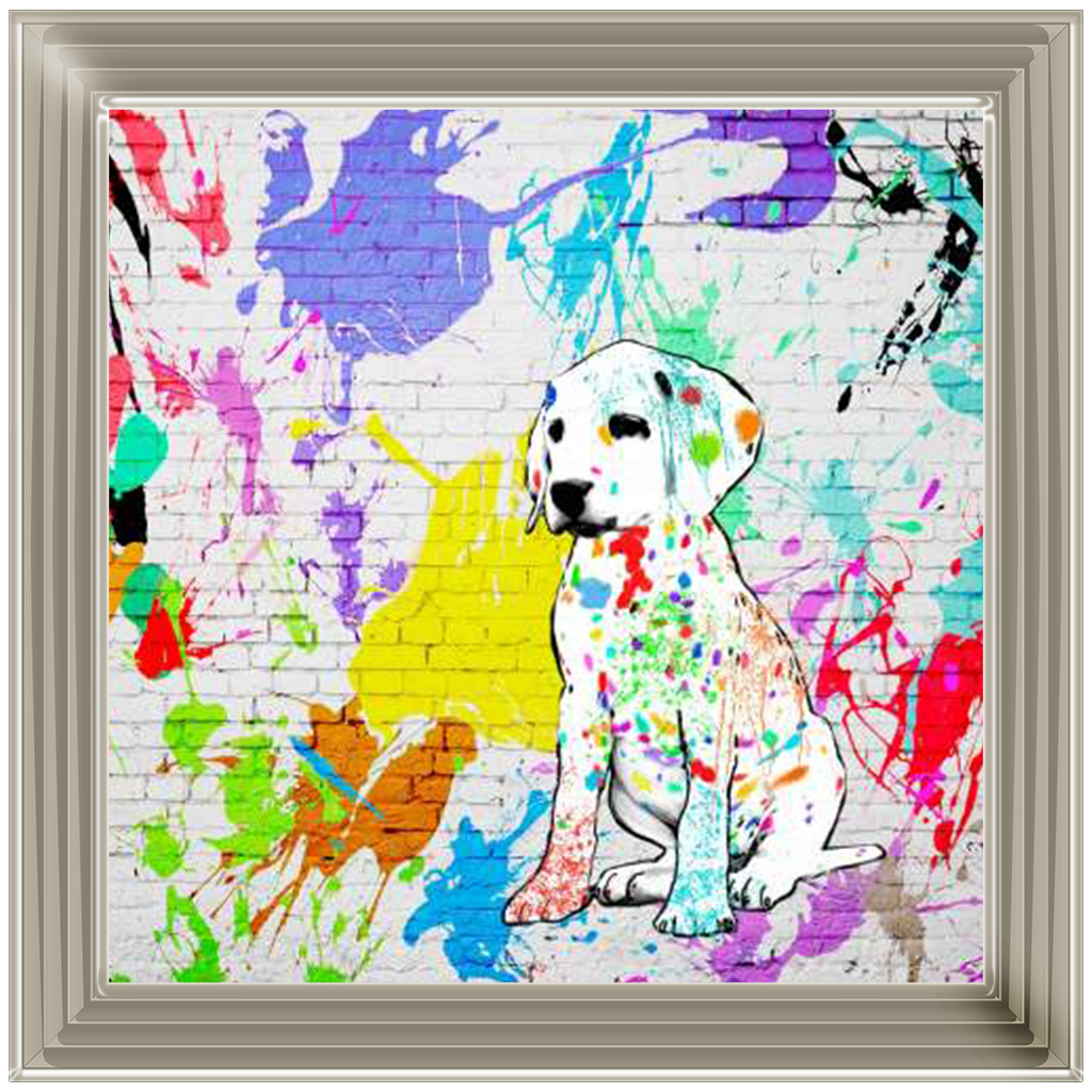 1MF4300 Labrador Street Art, inspired by Banksy