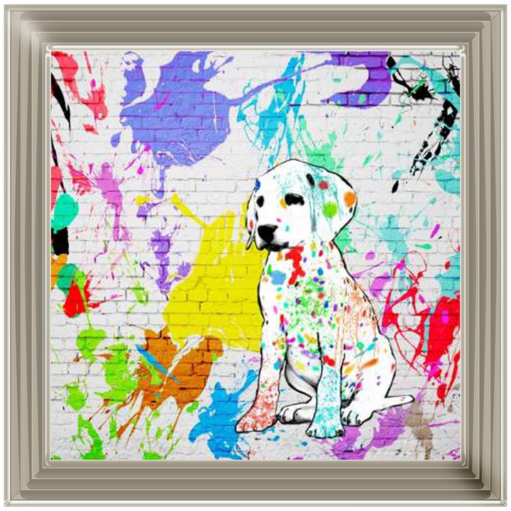 1MF4300 Labrador Street Art, inspired by Banksy