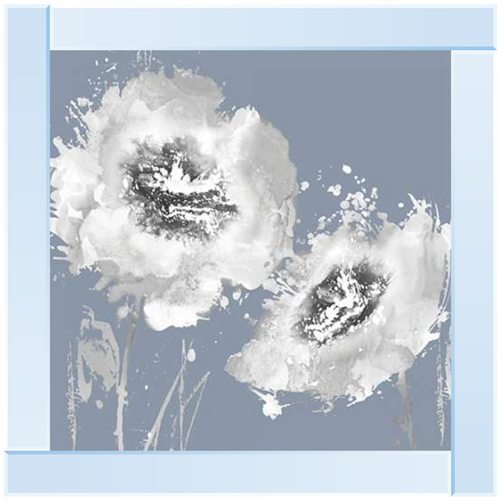 VAU113498 Flower Burst on Grey II
