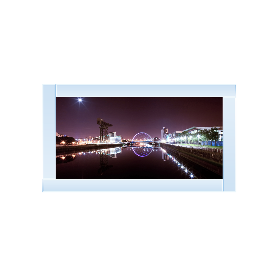 CY026 Lit Up cityscape of Glasgow