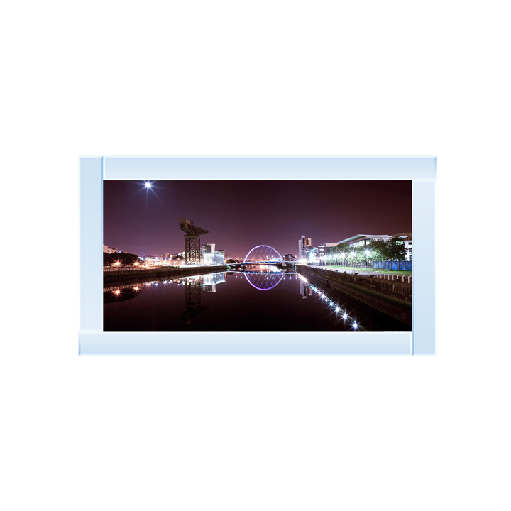 CY026 Lit Up cityscape of Glasgow