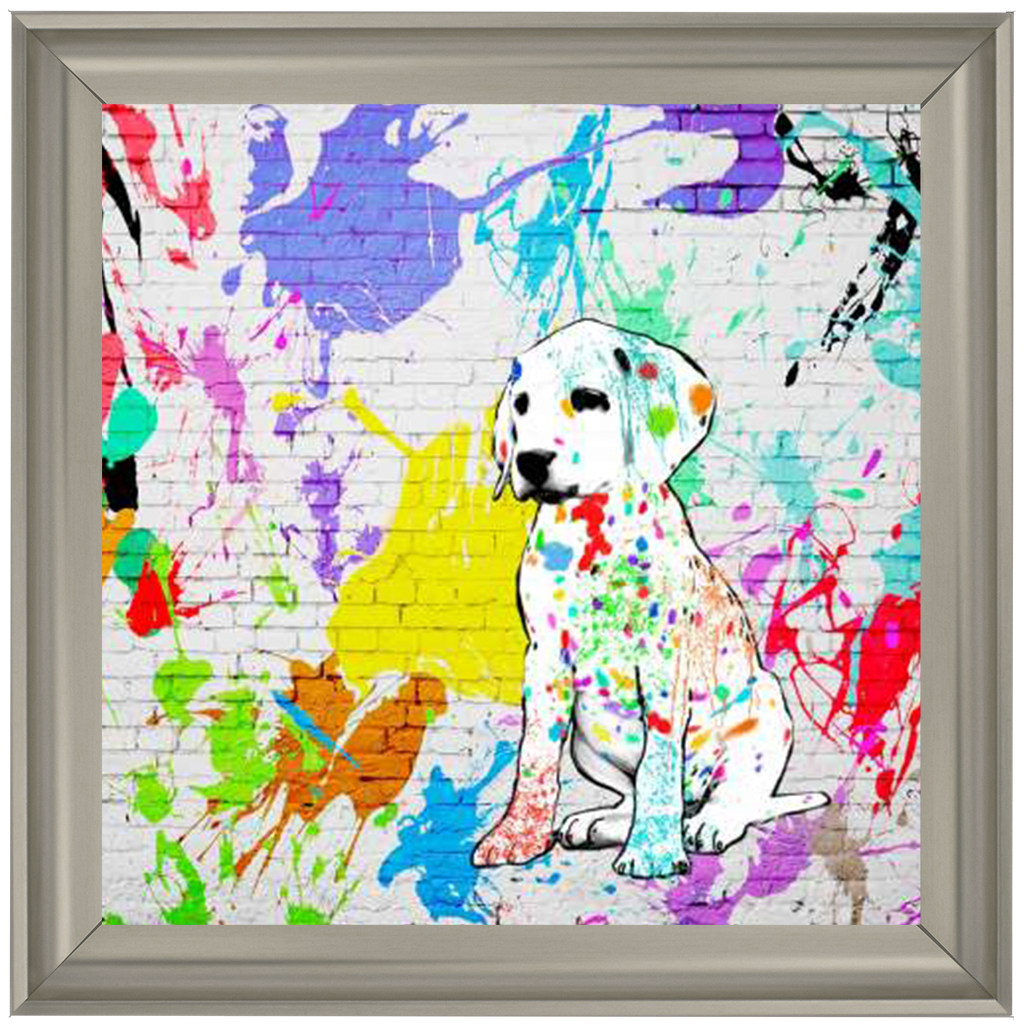 1MF4300 Labrador Street Art, inspired by Banksy
