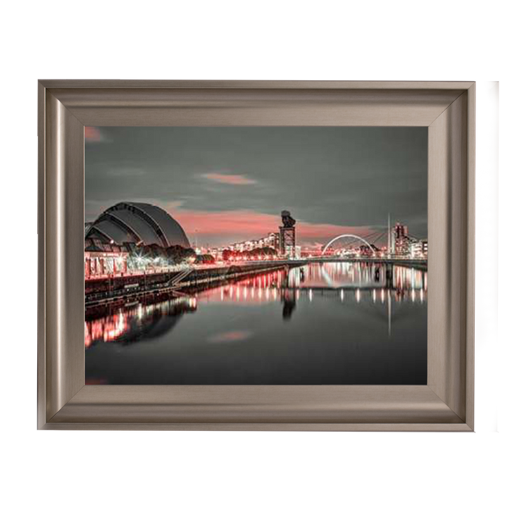 Red cityscape of Glasgow II, Assaf Frank