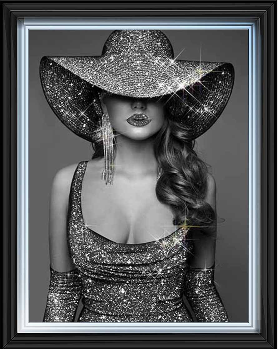 FG935 BLACK & WHITE GLAMOUR LADY |||