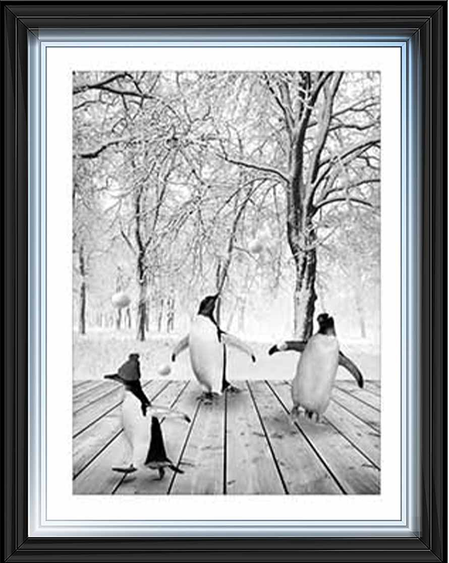AN747-B&W Pandas Winter ll