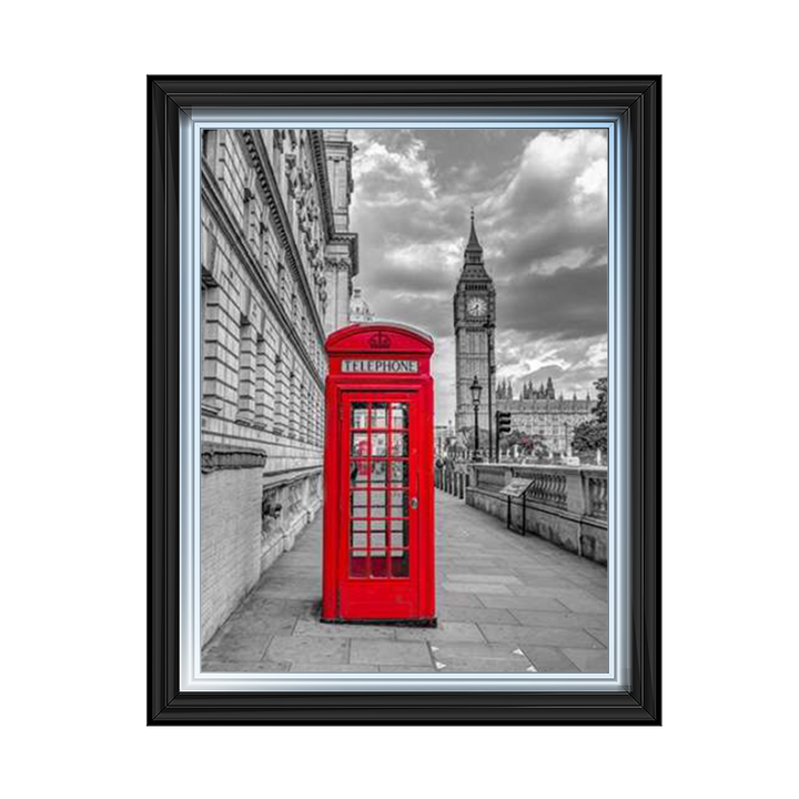 Telephone booth with Big Ben, London, Assaf Frank
