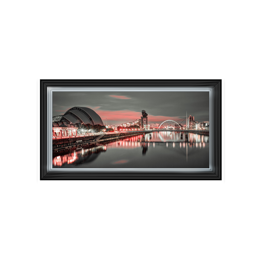 Red cityscape of Glasgow, Assaf Frank