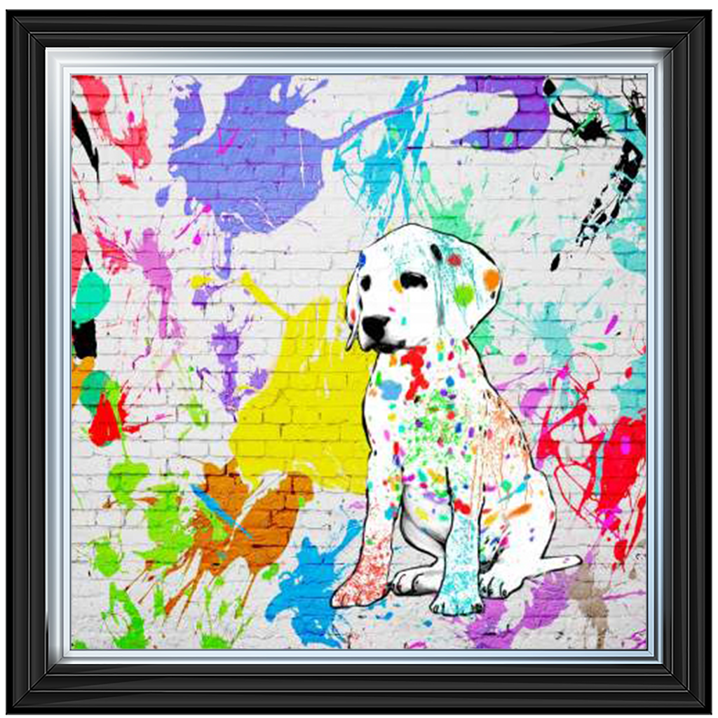 1MF4300 Labrador Street Art, inspired by Banksy