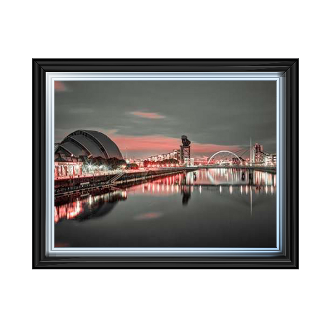 Red cityscape of Glasgow II, Assaf Frank