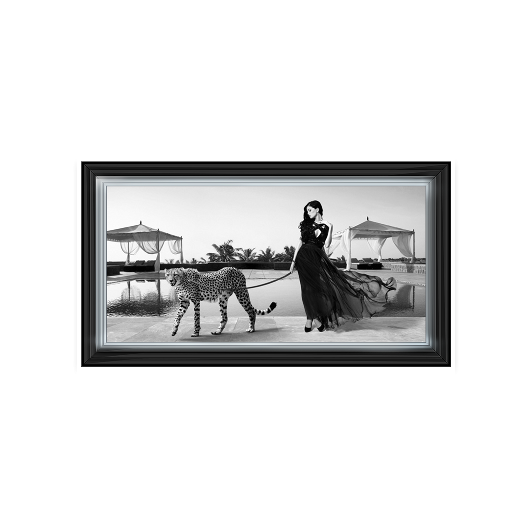 Woman with Cheetah