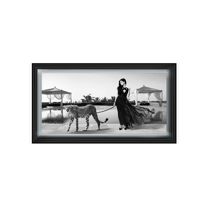 Woman with Cheetah