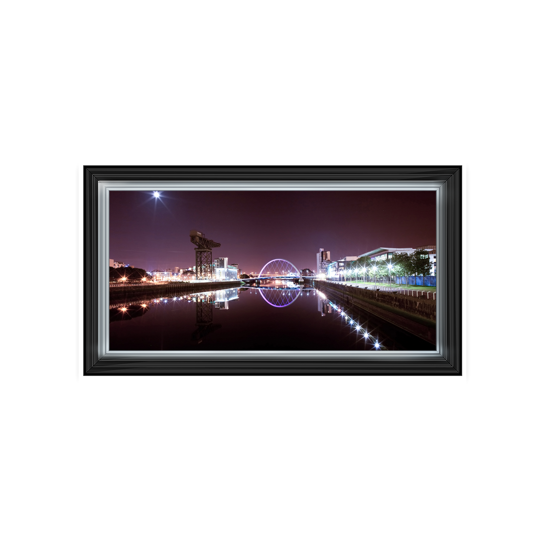 CY026 Lit Up cityscape of Glasgow