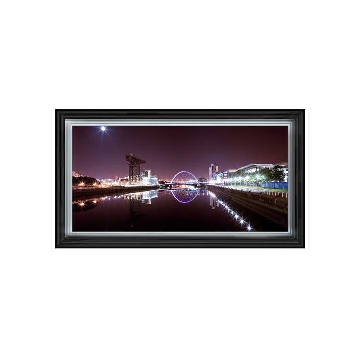 CY026 Lit Up cityscape of Glasgow