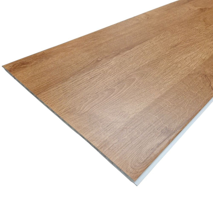 WPC Wood Effect Flat Style Wall Panels - (Set of 4)