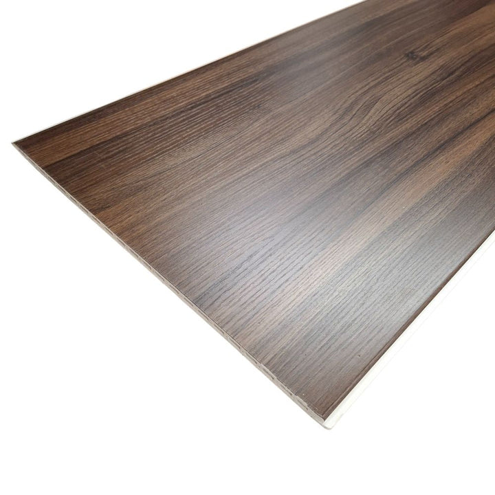 WPC Wood Effect Flat Style Wall Panels - (Set of 4)