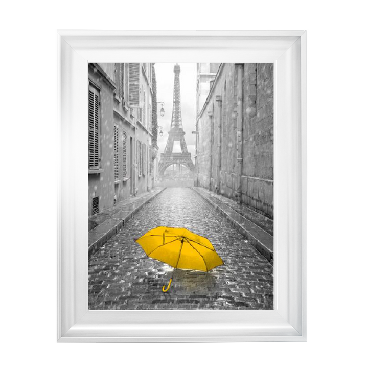 CY173 Lone yellow Umbrella Paris