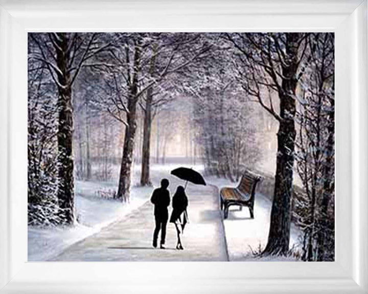 FG742 Couple Walking on Snow