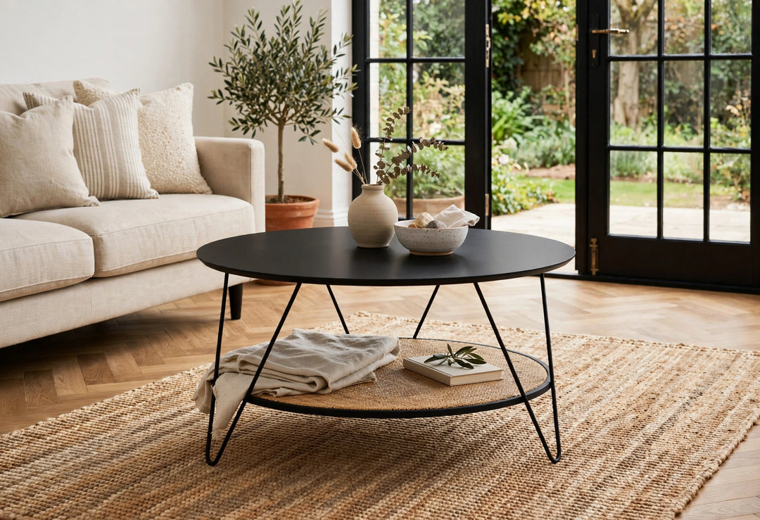 Amersham Coffee Table with Hairpin Legs – Industrial Style Coffee Table