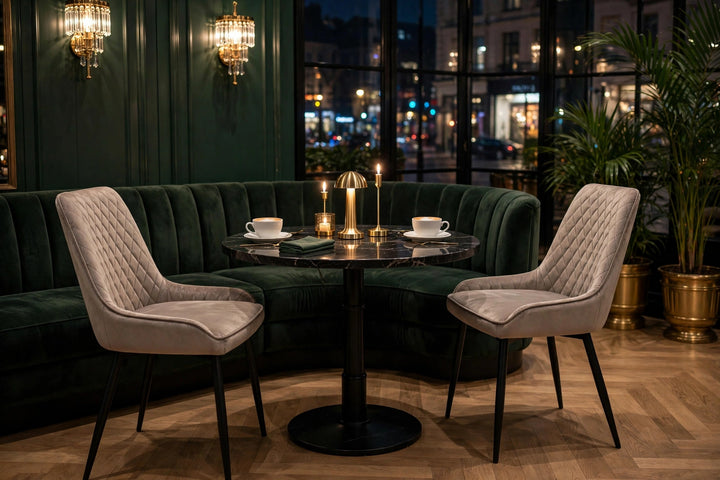 Nina Chair - Grey Velvet