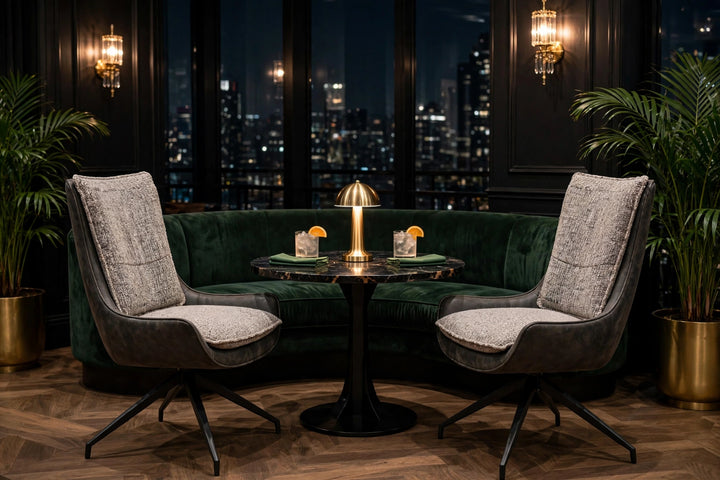 Plush Chair - Grey Contrasting Fabric