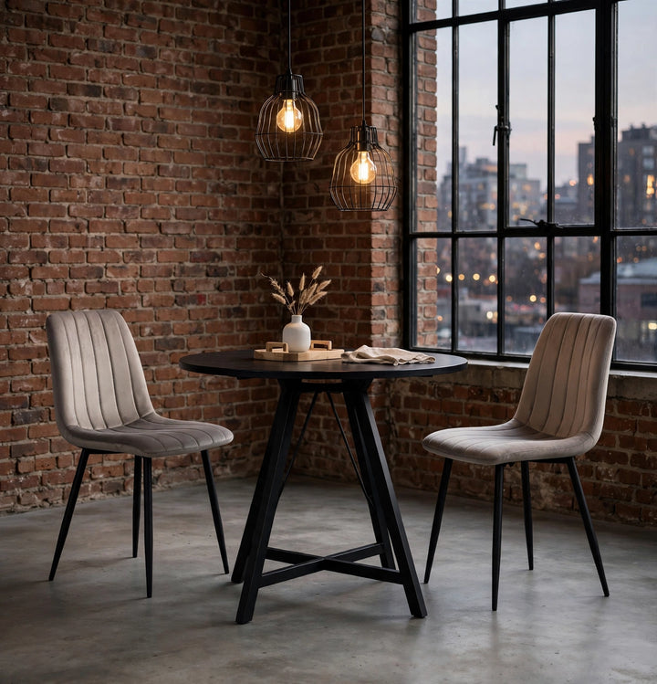 Teora Chair - Grey Velvet